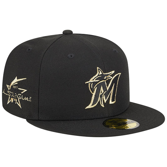 Miami Marlins New Era 2023 59FIFTY Day Fitted Hat - Black