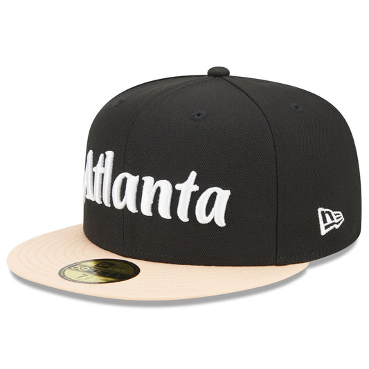 Atlanta Hawks New Era 2022/23 City Edition Official 59FIFTY Fitted Hat - Black