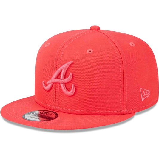Atlanta Braves New Era Spring Color Basic 9FIFTY Snapback Hat - Red