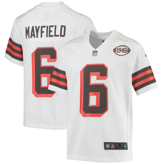 Baker Mayfield Cleveland Browns Nike Youth 1946 Collection Alternate Game Jersey - White