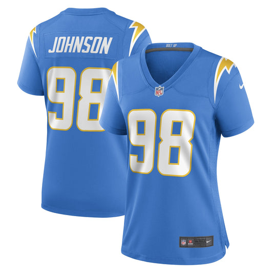 Austin Johnson Los Angeles Chargers Nike Women's Game Player Jersey - Powder Blue