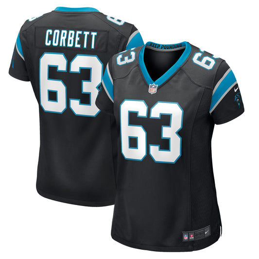 Austin Corbett Carolina Panthers Nike Women's Game Jersey - Black