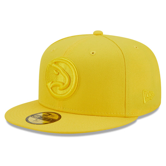 Atlanta Hawks New Era Color Pack 59FIFTY Fitted Hat - Yellow