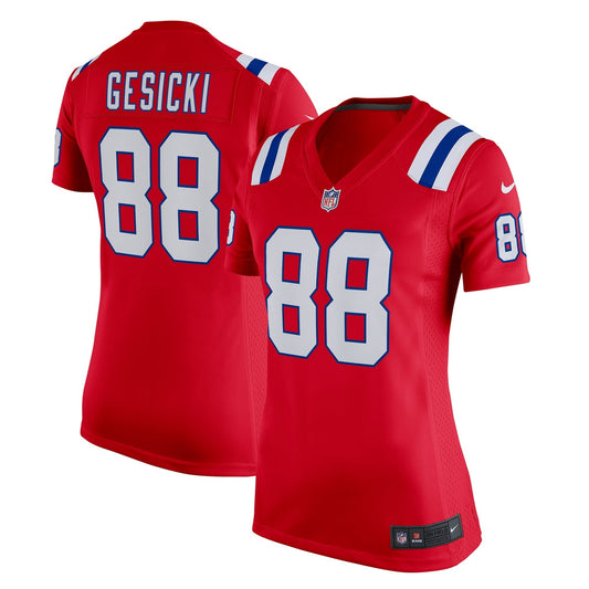 Women's Nike Mike Gesicki Red New England Patriots Alternate Game Jersey