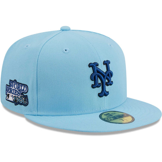 New York Mets New Era 59FIFTY Fitted Hat - Light Blue