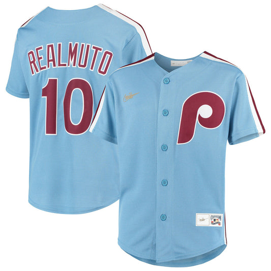 Youth Philadelphia Phillies JT Realmuto Alternate Player Jersey - Light Blue